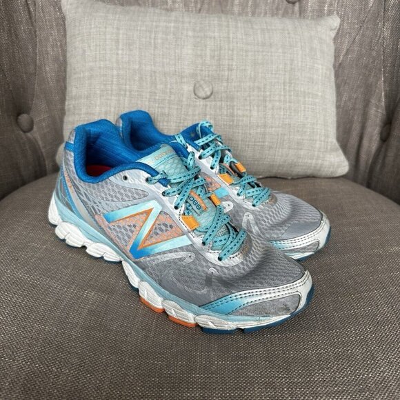 New Balance 880 v4 Womens Running Shoes Size 6.5 Blue Orange Sneakers Athletic - Picture 2 of 10
